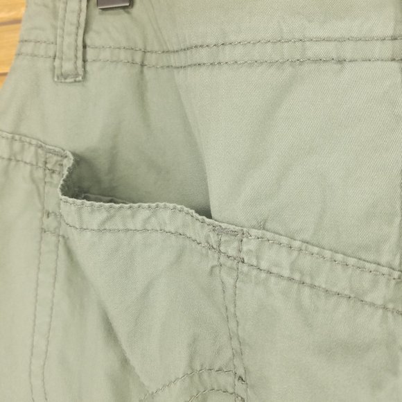 Faded Glory 100% cotton Khaki Natural Green Mini Skirt - Picture 5 of 7